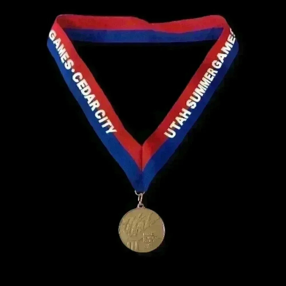 Utah Summer Games Medal Cedar City Red Blue Ribbon Olympics Sports Event…